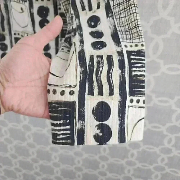 dressbarn Button All over Print Pattern Women's Blazer‎ L - Picture 6 of 10